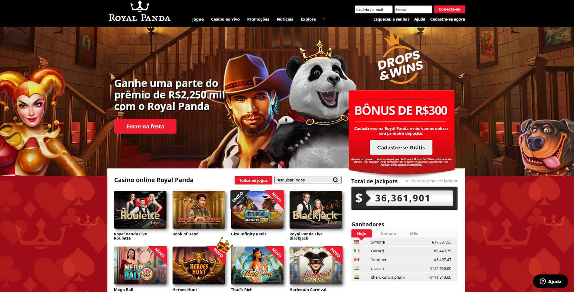 cassino online jogo