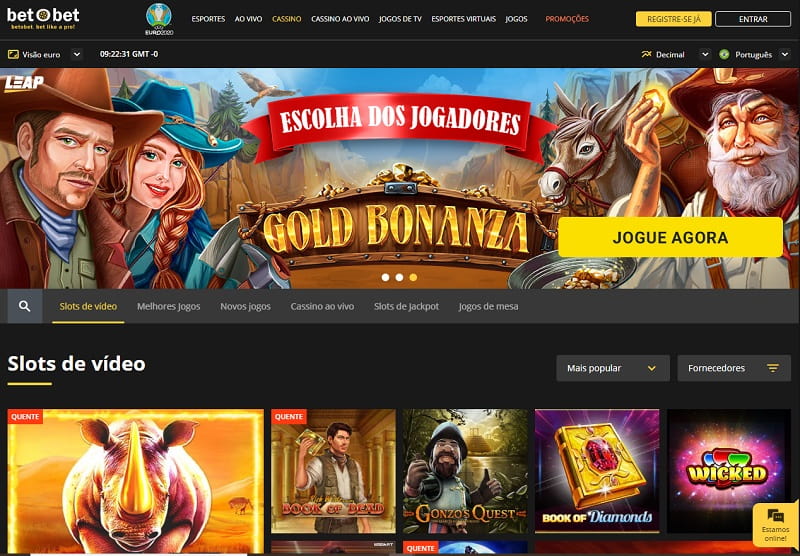 Página inicial do Betobet Casino e caça-níqueis online Brasil